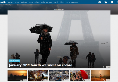 January 2019 fourth warmest on record